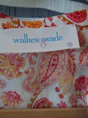 Walker & Wade I Jaipur Paisley pattern Pink Orange , Dress Tunic Kaftan  M